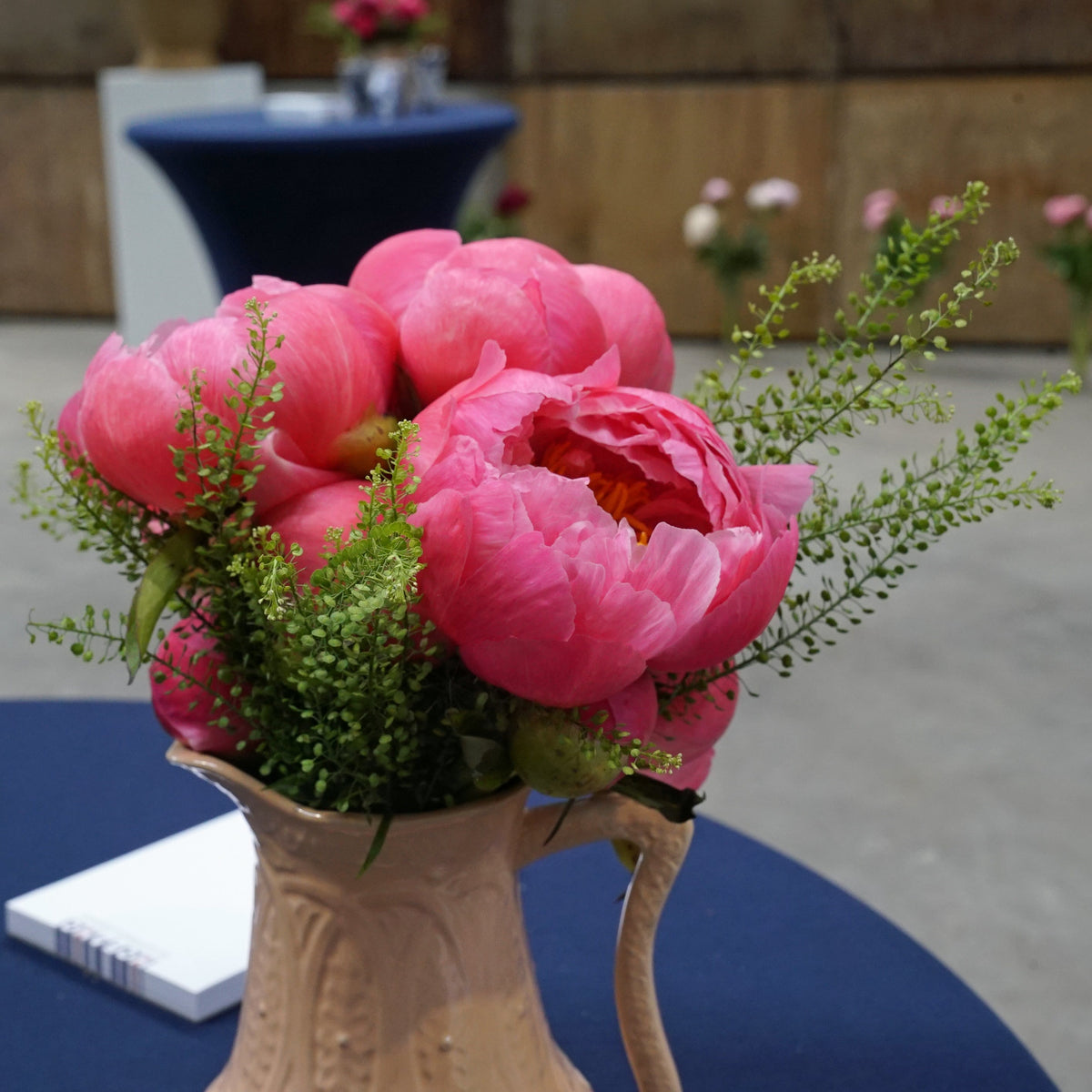 Peony Coral Sunset - oranje pioenroos - Fluwel