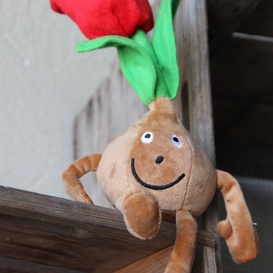 Zwiebol knuffel - pluchen knuffel - Fluwel